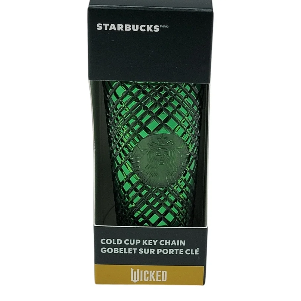 Starbucks Wicked‎ Mini Cold Cup Keychain Ornament Green Prism Emerald City Gift
